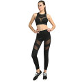 Calças de ioga profissional para corrida feminina esportiva leggings pretas fitness